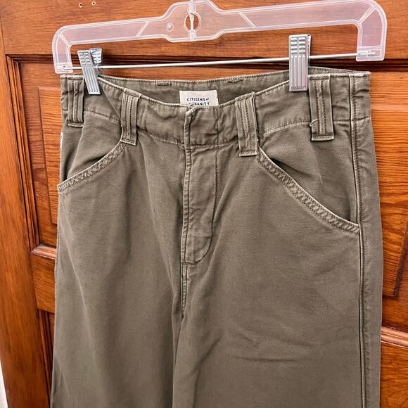 Citizens of Humanity Paloma Utility Trousers Tea Leaf Green sz 23 $248 NWOTs - Picture 9 of 16